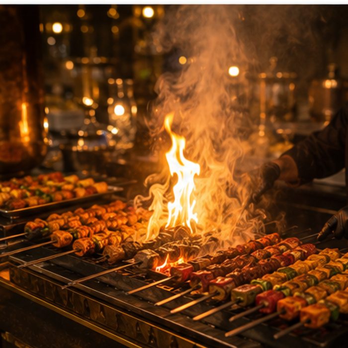 BBQ live station